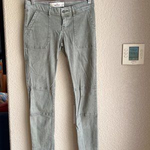 Hollister light green (olive) pant Sz 5  w 27